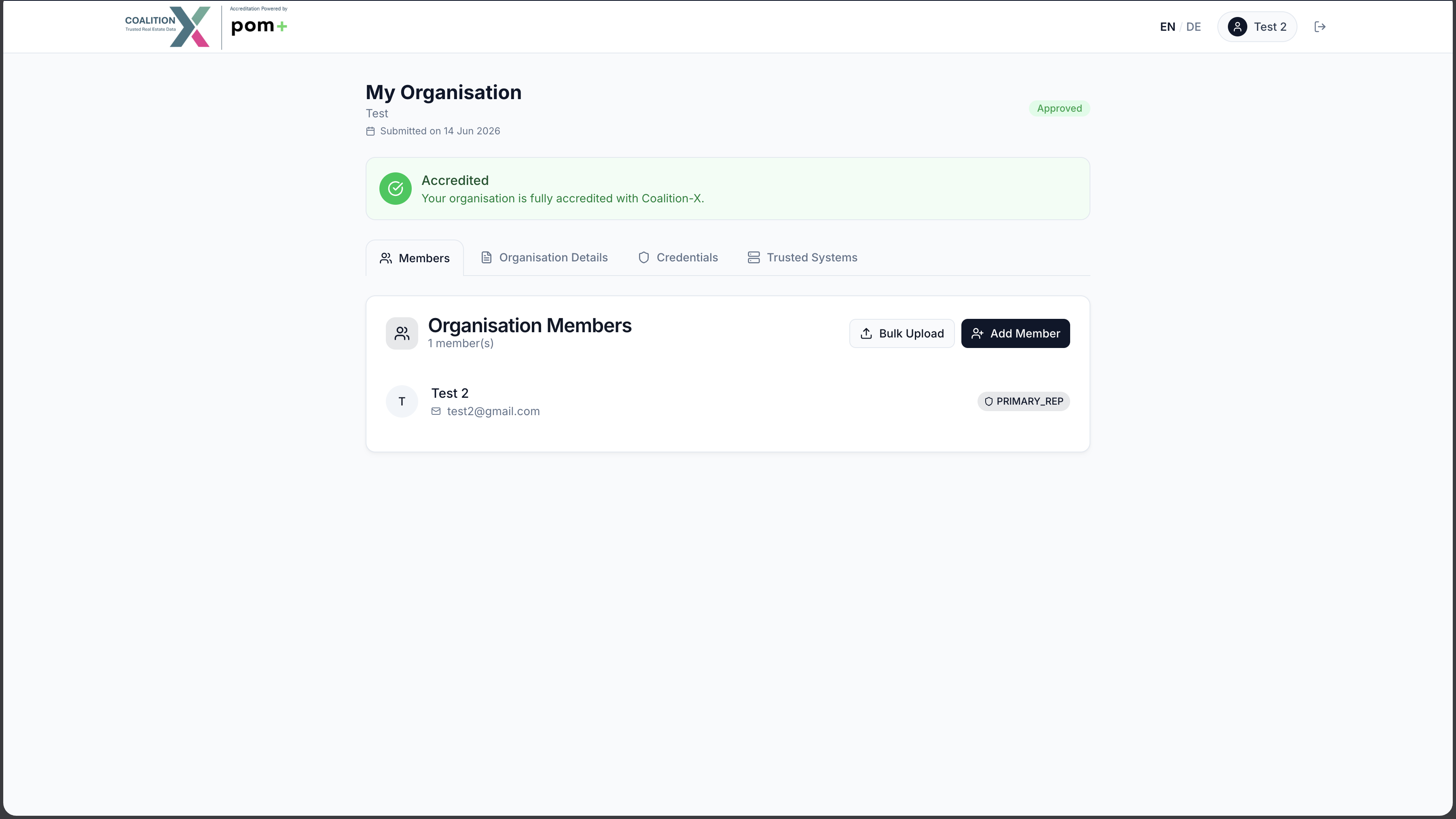 CoalitionX — Accredited workspace